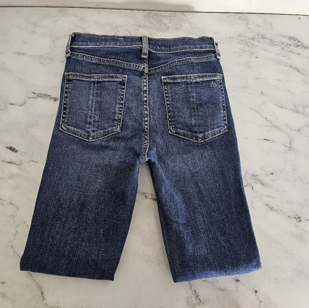 Rag & Bone 10 Inch Ankle Skinny‎ High Rise Blue Jeans 25 Preowned